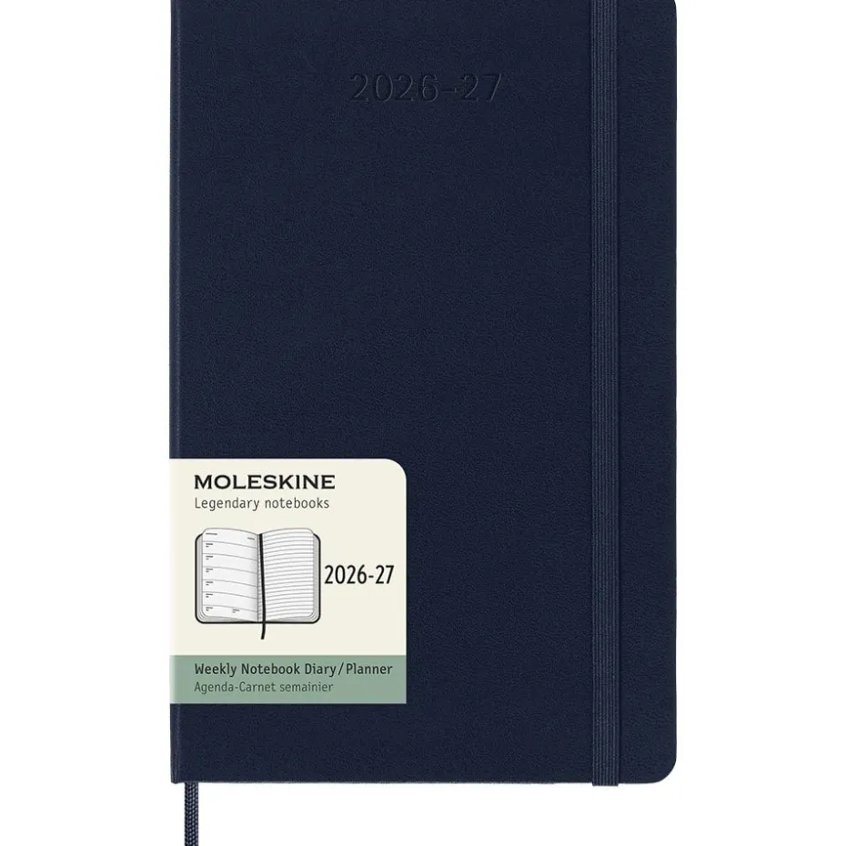 Moleskine Planner 2026/27 18m Hard L Uke Notat – Sap.Blue