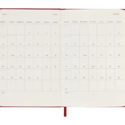 Moleskine Planner 2026 12m Hard P Uke Notat – Red