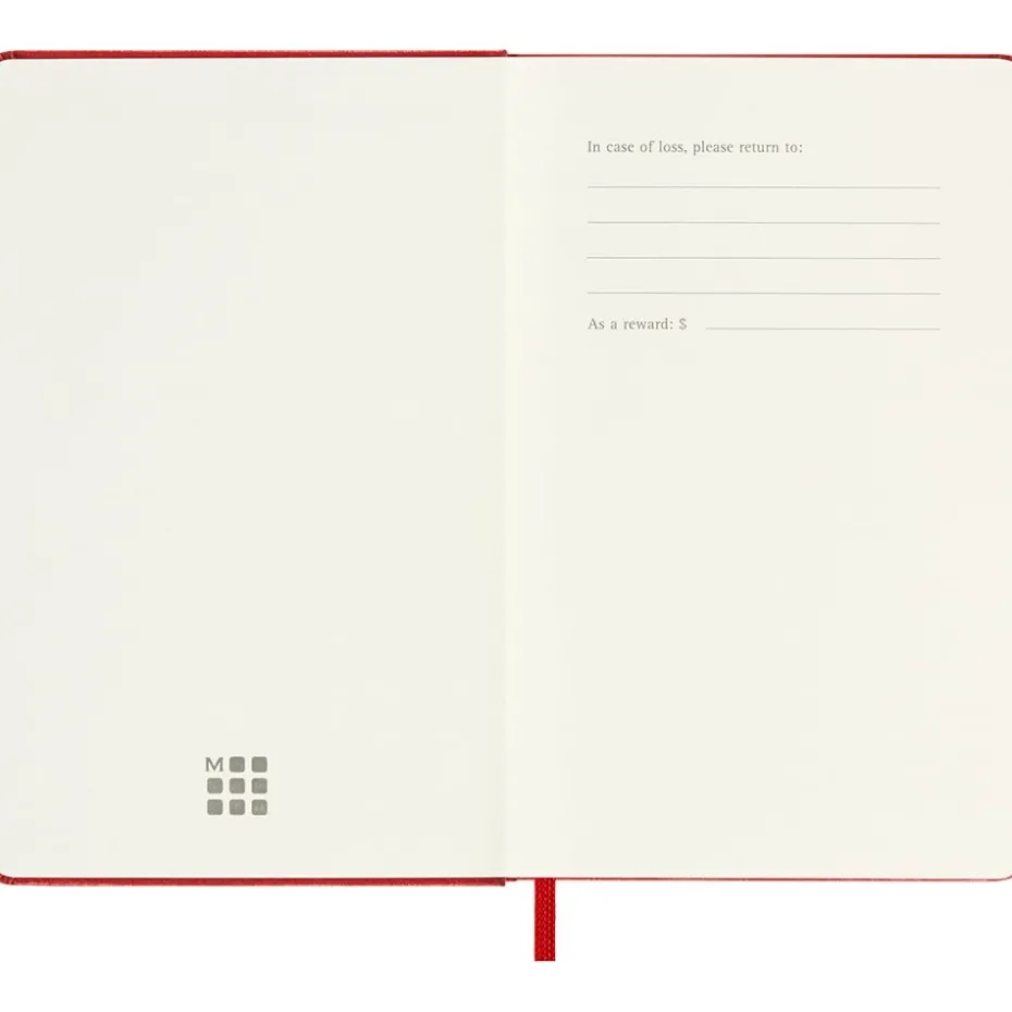 Moleskine Planner 2025/26 18m Hard P Uke Notat – Red