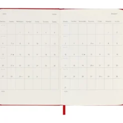 Moleskine Planner 2025/26 18m Hard P Uke Notat – Red