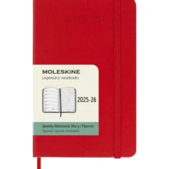 Moleskine Planner 2025/26 18m Hard P Uke Notat – Red