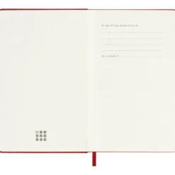 Moleskine Planner 2026/27 18m Hard P Uke Notat – Red