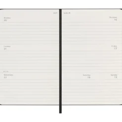 Moleskine Planner 2026/27 18m Hard P Uke Hor – Black