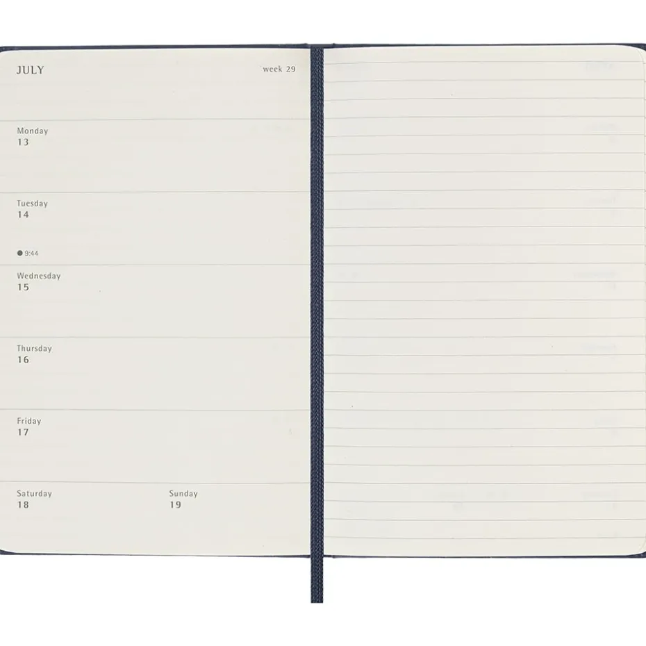 Moleskine Planner 2026 12m Hard P Uke Notat – Sap.Blue
