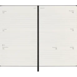 Moleskine Planner 2026 12m Hard P Uke Hor – Black