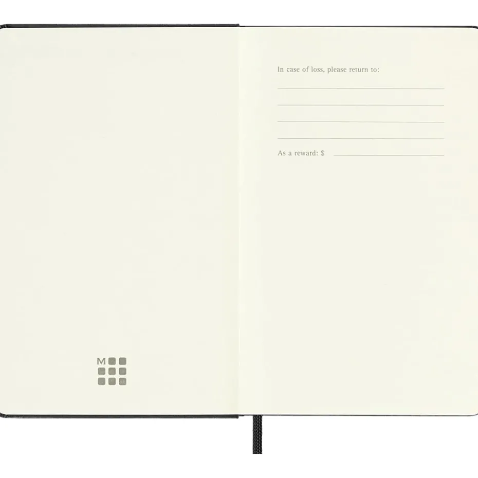Moleskine Planner 2026 12m Hard P Uke Hor – Black