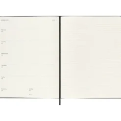 Moleskine Planner 2026 12m Hard XL Uke Notat – Black