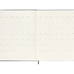 Moleskine Planner 2026 12m Hard XL Uke Notat – Black