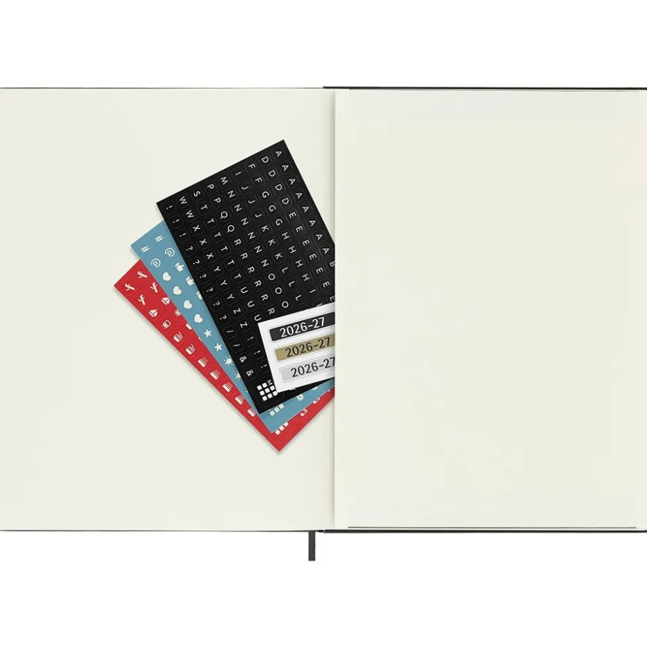 Moleskine Planner 2026/27 18m Hard XL Uke Notat – Black
