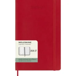 Moleskine Planner 2026/27 18m Soft L Uke Notat – Red