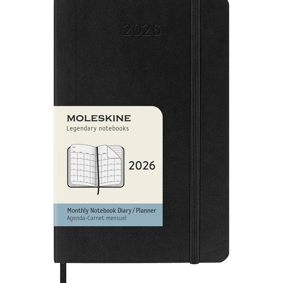 Moleskine Planner 2026 12m Soft P Måned Notat – Black