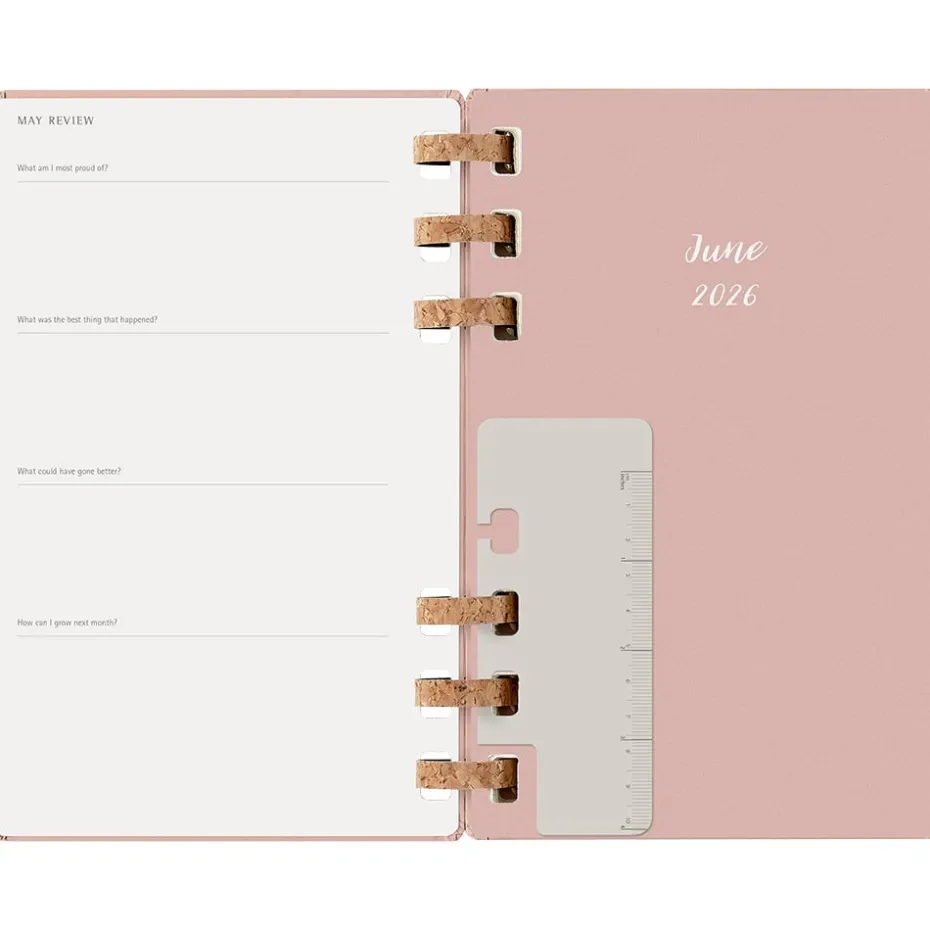 Moleskine Planner 2026 Spiral Solar 12m Hard L – Almond