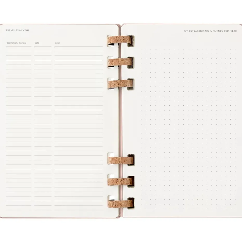 Moleskine Planner 2026 Spiral Solar 12m Hard L – Almond