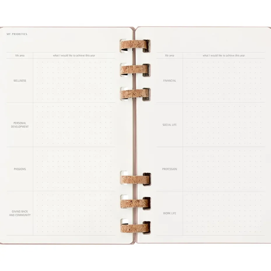 Moleskine Planner 2026 Spiral Solar 12m Hard L – Almond