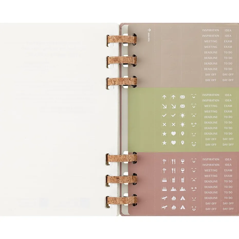 Moleskine Planner 2026 Spiral Solar 12m Hard L – Almond