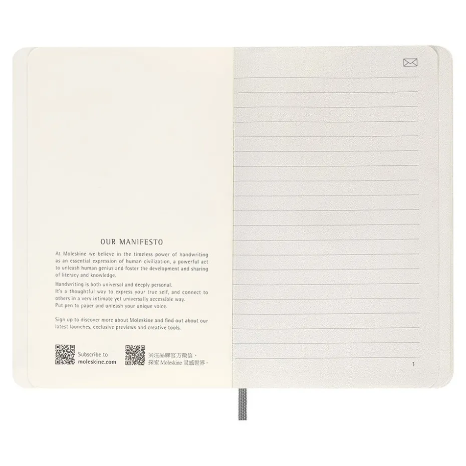 Moleskine Smart Notebook Soft Linjert P – Black