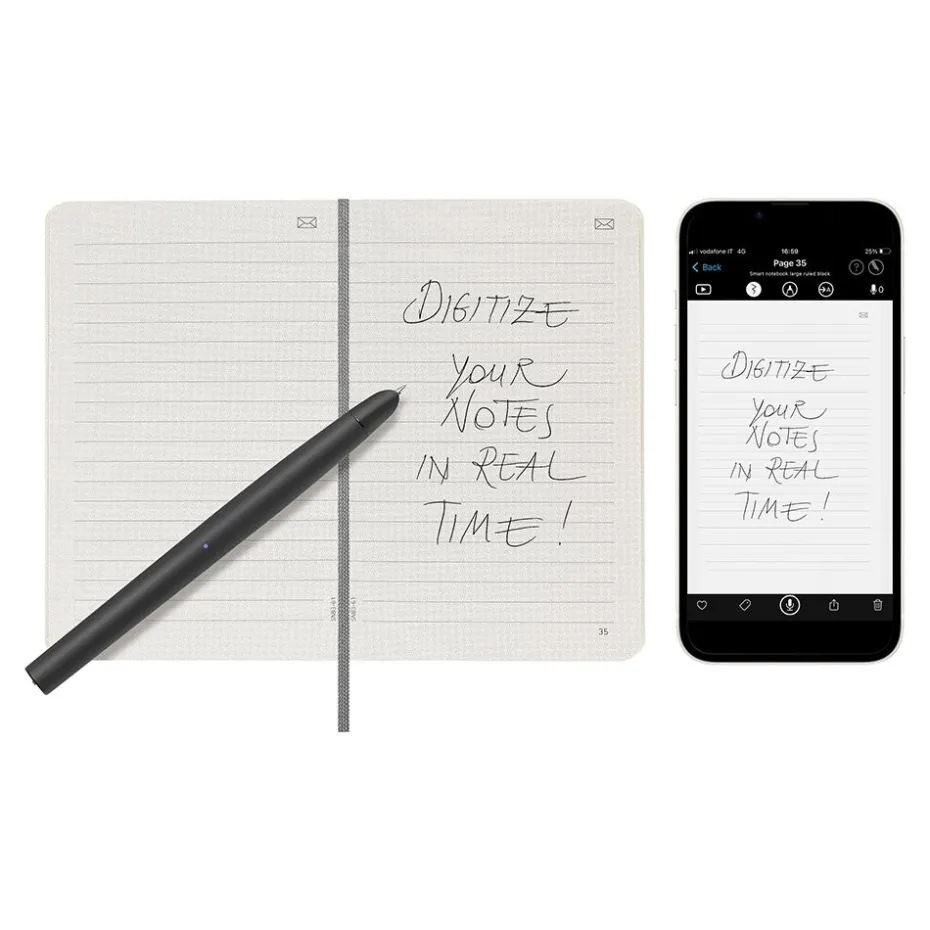 Moleskine Smart Notebook Soft Linjert P – Black