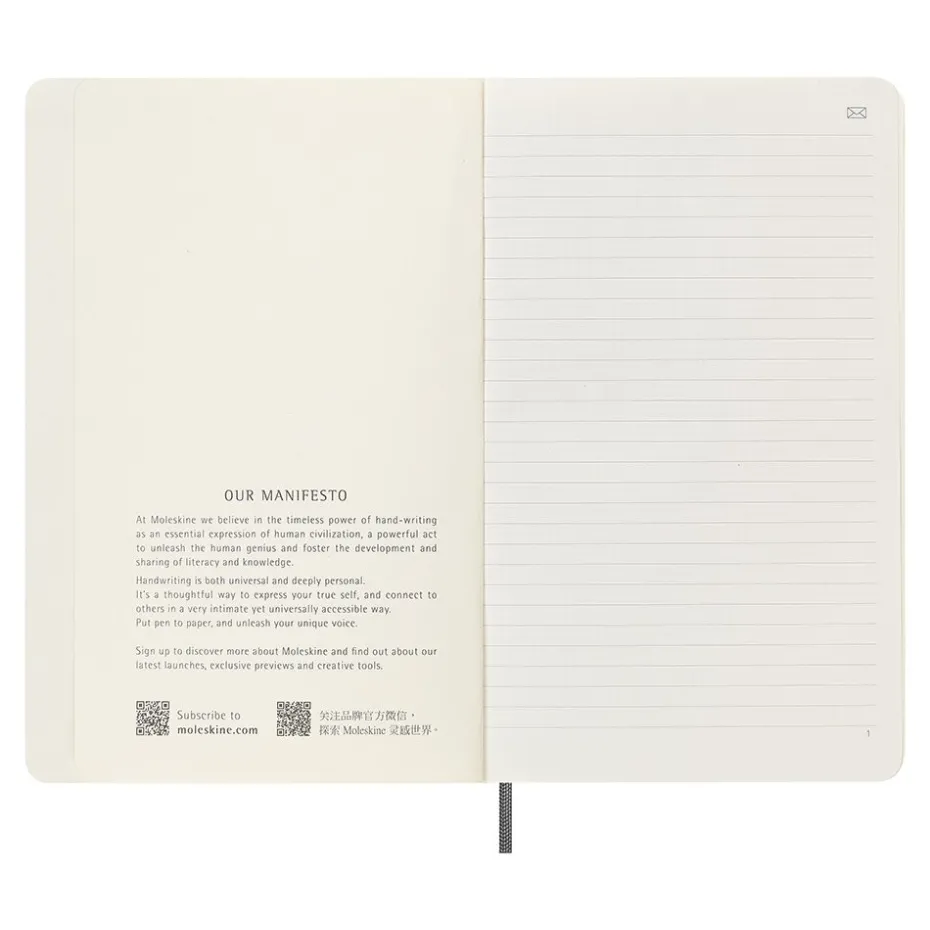 Moleskine Smart Notebook Soft Linjert L – Black