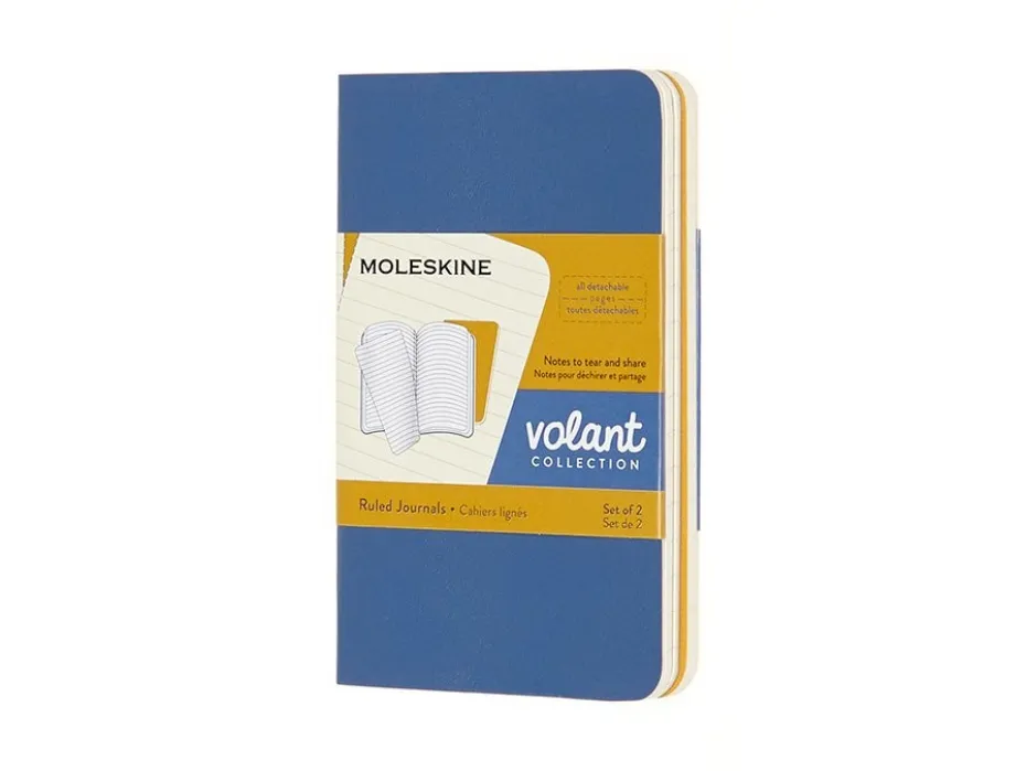 Moleskine Volant Journal Soft 2pk XS – Linjert FBlue/AYellow