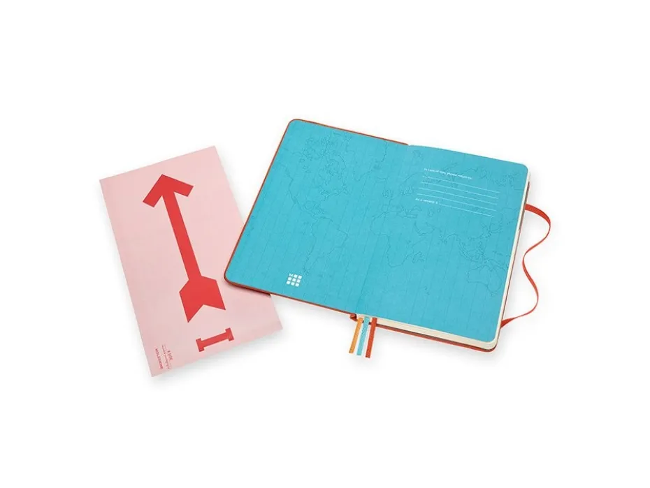 Moleskine Voyageur Notebook Hard M – Hibiscus Orange