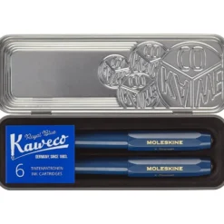 Moleskine X Kaweco Pen Set – Medium Nib – Blue