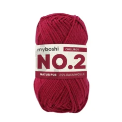 Myboshi Bomullsgarn No.2 50g – 2340 Chili-Red