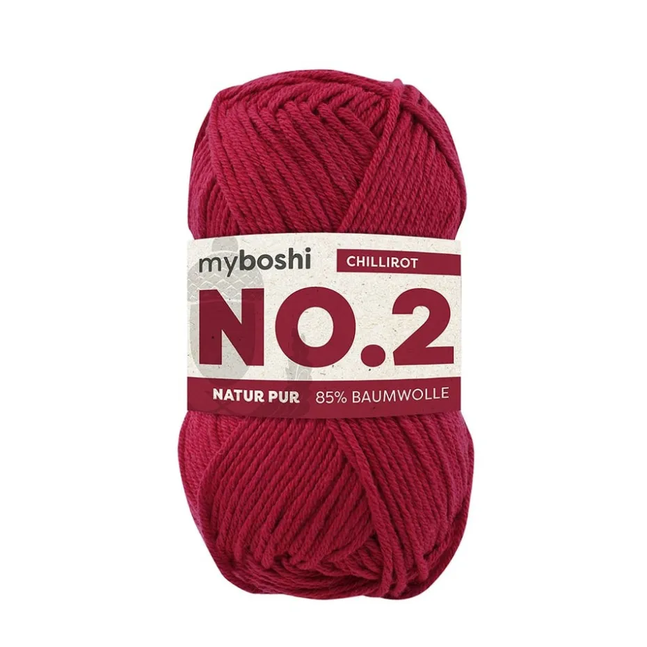 Myboshi Bomullsgarn No.2 50g – 2340 Chili-Red
