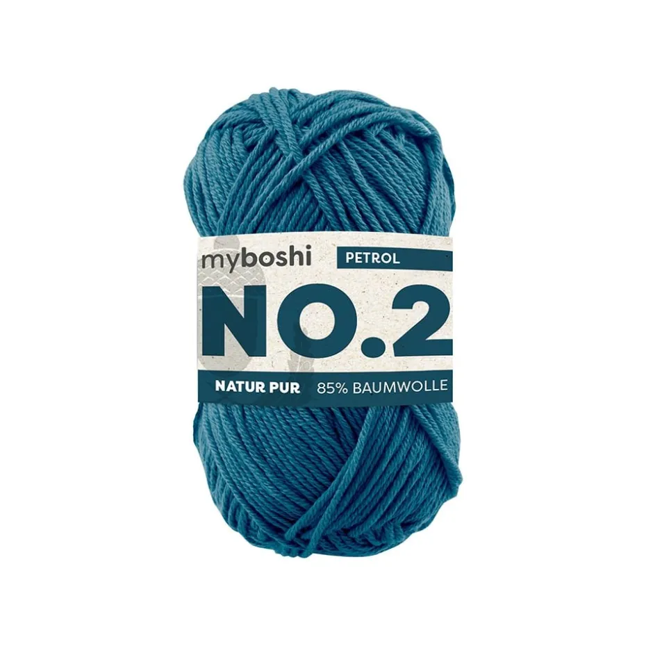 Myboshi Bomullsgarn No.2 50g – 2540 Petrol