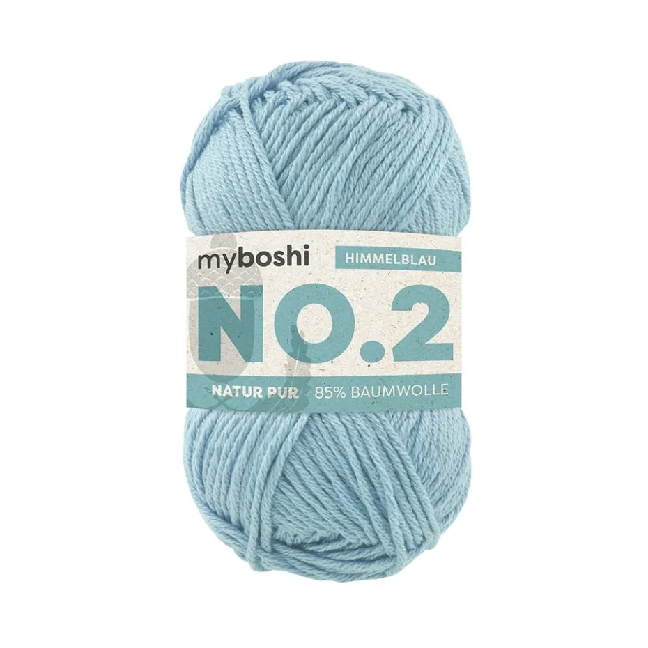 Myboshi Bomullsgarn No.2 50g – 2510 Sky Blue