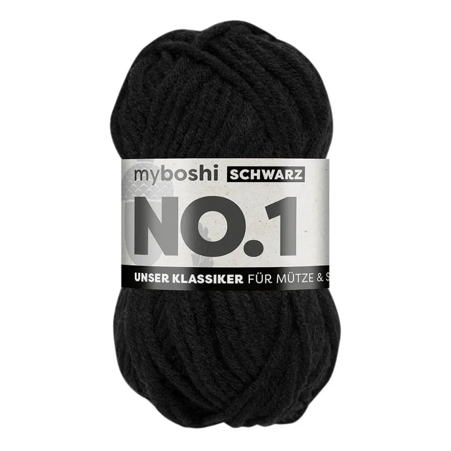 Myboshi Garn No.1 50g – 196 Black