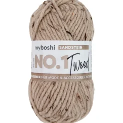 Myboshi Garn No.1 50g – Tweed Sand Stone