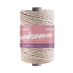 Myboshi Makramégarn Flettet 4mm 50m – Nude