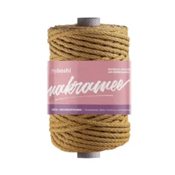 Myboshi Makramégarn Flettet 4mm 50m – Honnig