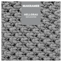 Myboshi Makramégarn Flettet 4mm 50m – Light Grey