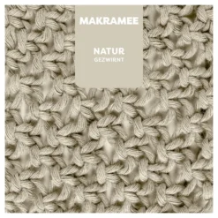 Myboshi Makramégarn Tvinnet 4mm 50m – Natur
