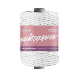 Myboshi Makramégarn Tvinnet 4mm 50m – White