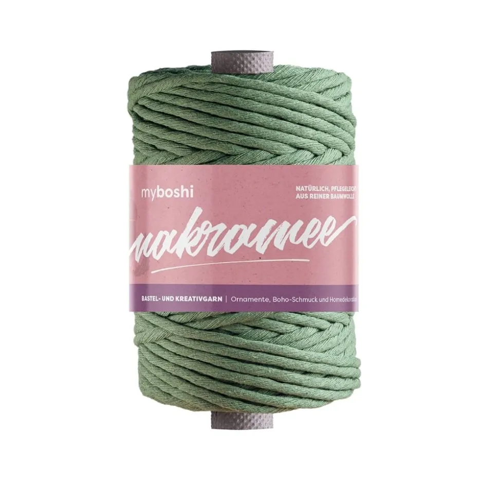 Myboshi Makramégarn Tvinnet 4mm 50m – Jade