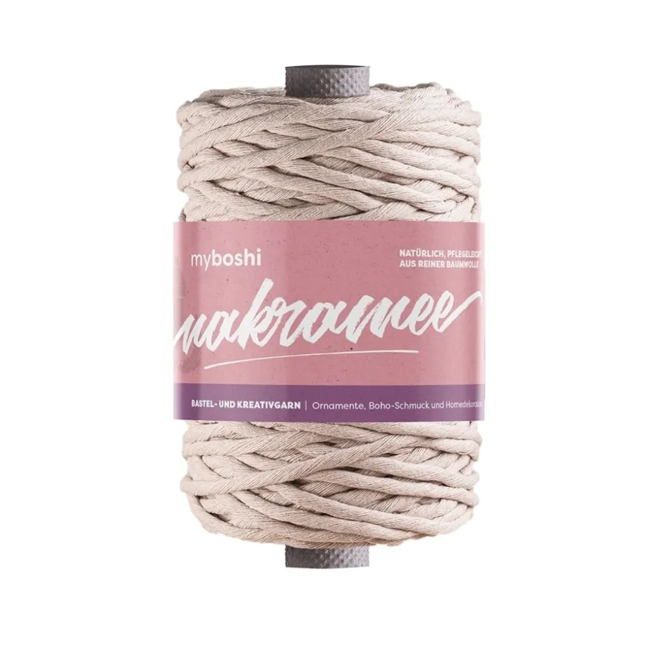 Myboshi Makramégarn Tvinnet 4mm 50m – Nude