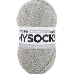 Myboshi Mysocks Merino Sokkegarn 100g – Lys grå
