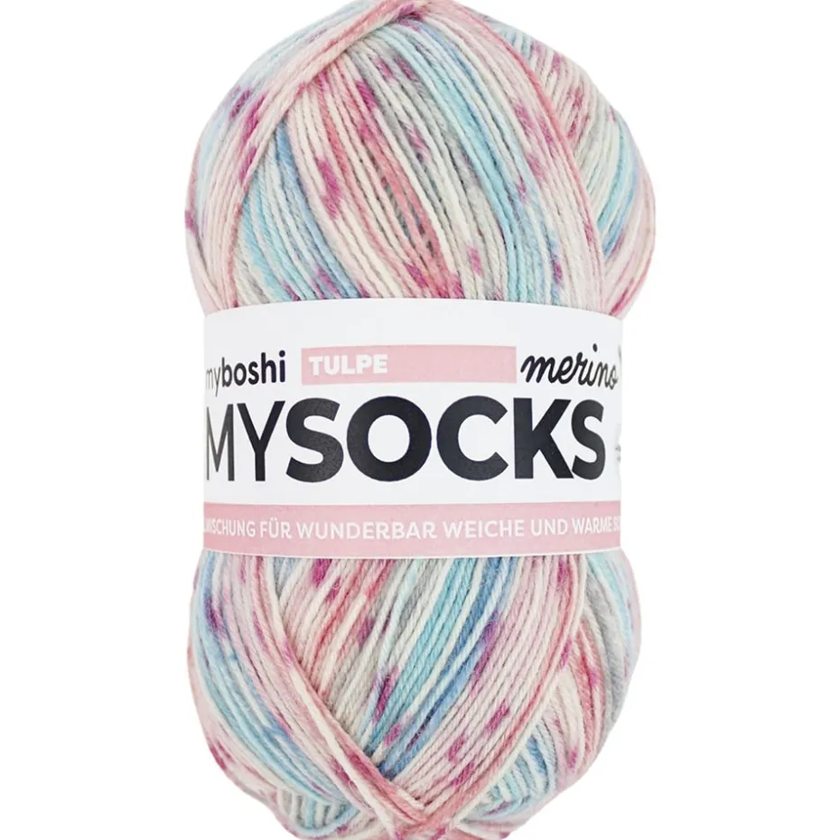 Myboshi Mysocks Merino Sokkegarn 100g – Tulip