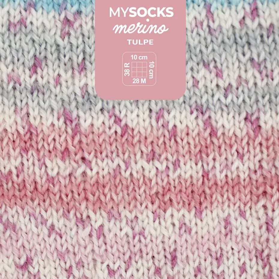 Myboshi Mysocks Merino Sokkegarn 100g – Tulip