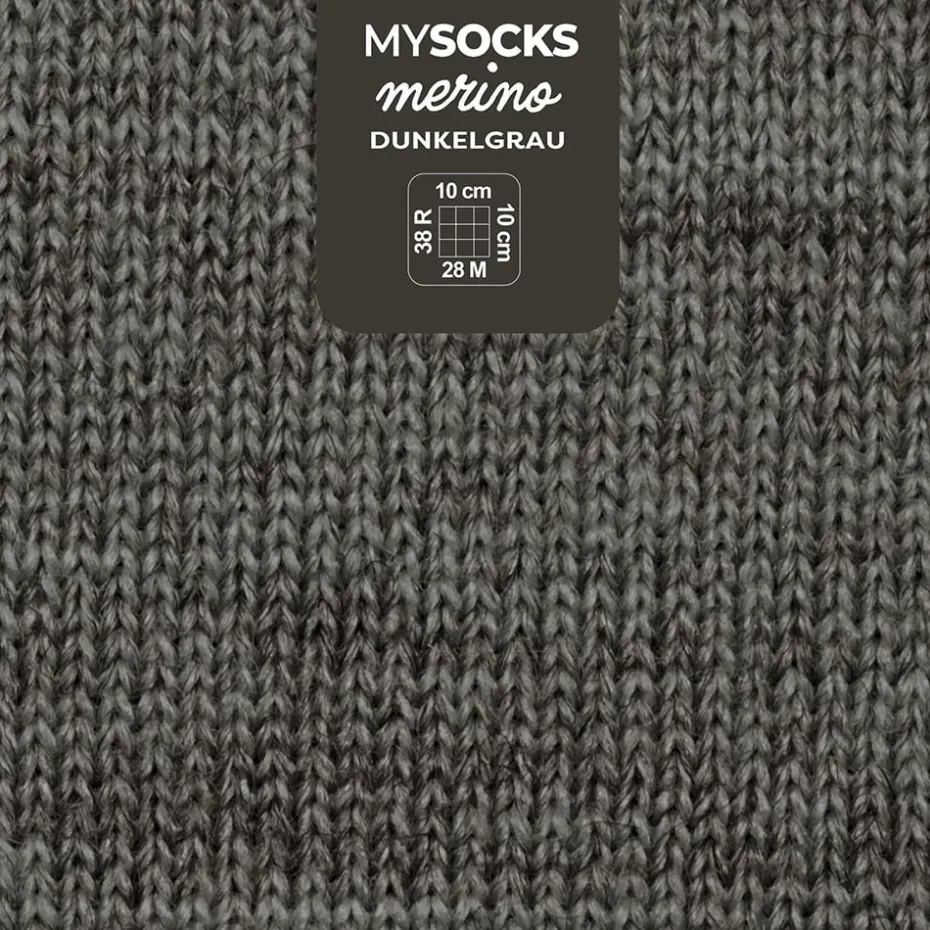 Myboshi Mysocks Merino Sokkegarn 100g – Mørk grå