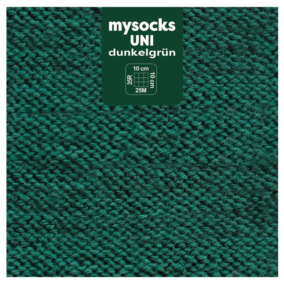 Myboshi Mysocks Uni Sokkegarn 100g – Mørk grønn