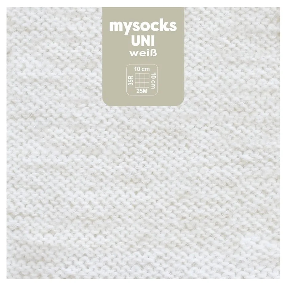 Myboshi Mysocks Uni Sokkegarn 100g – Hvit