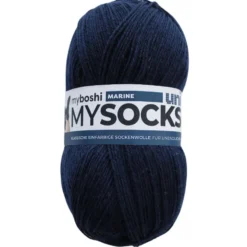 Myboshi Mysocks Uni Sokkegarn 100g – Marineblå