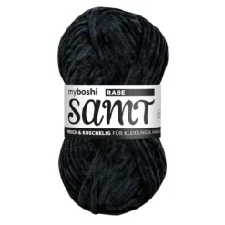 Myboshi Samt Chenillegarn 100g – 896 Raven