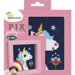 My Mandarine Broderisett 12,7×12,7cm – Unicorn