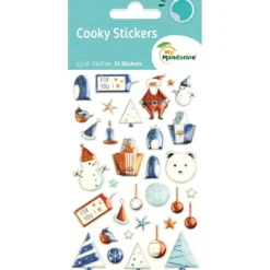 My Mandarine Cooky klistremerker – Jul blå
