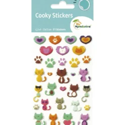 My Mandarine Cooky klistremerker – Katter