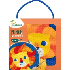 My Mandarine Punch needle sett 18x18cm – Lion
